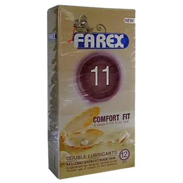 کاندوم شماره 11 comfort fit 12 pcs فارکس